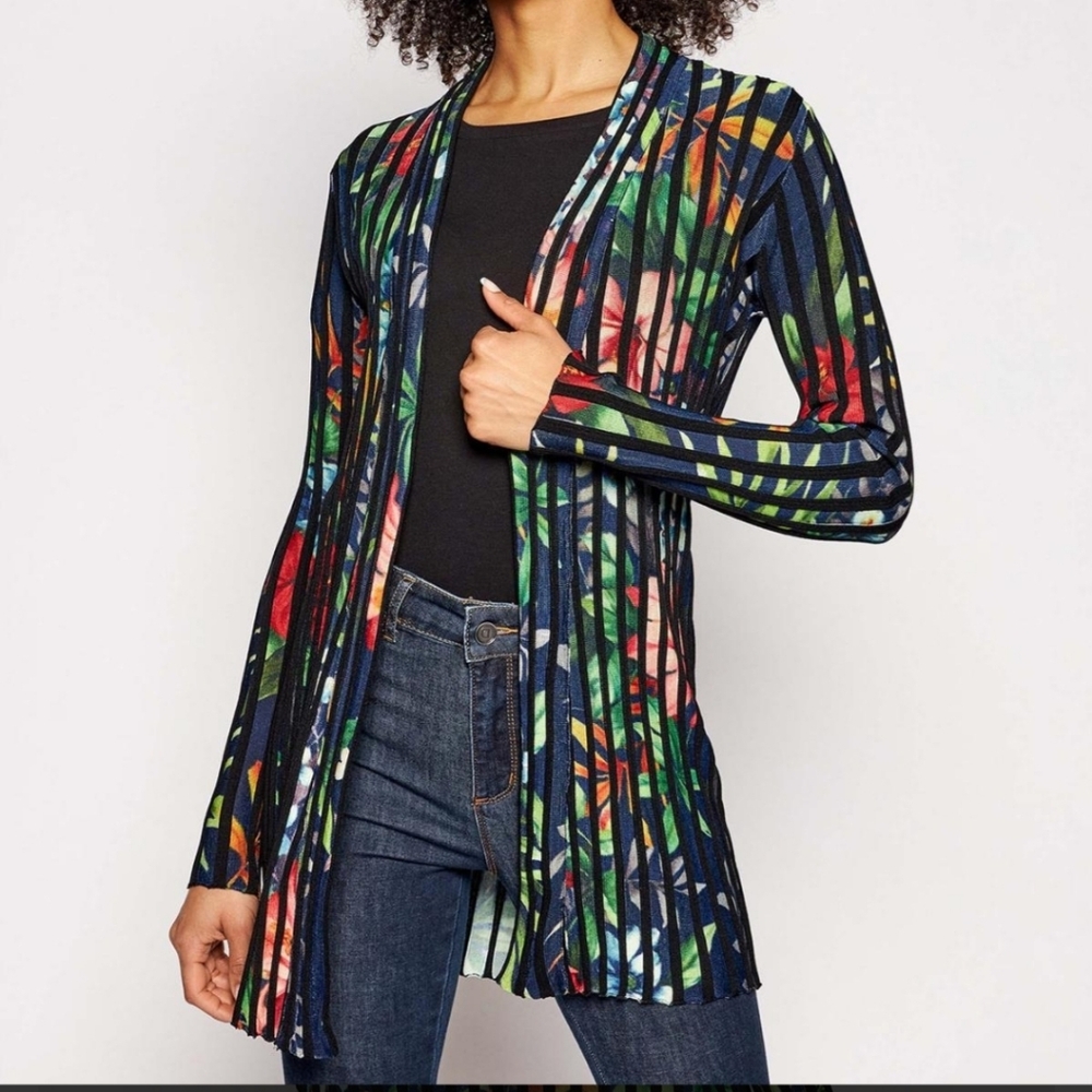 Desigual Stripped Multicolored Carnigan 21SWJF07